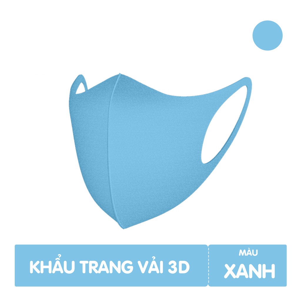 Khẩu trang 3D vải poly 2da chống bụi kháng khuẩn chọn màu - Skin Hub | BigBuy360 - bigbuy360.vn
