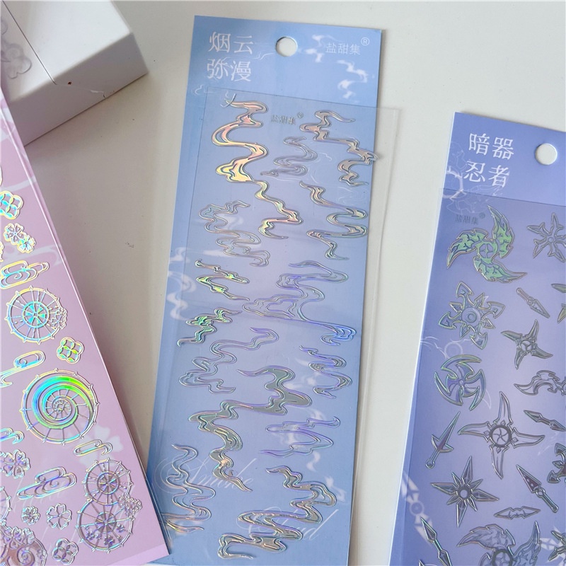 Galaxy Miếng Dán Trang Trí Ba Chiều Bằng Bạc