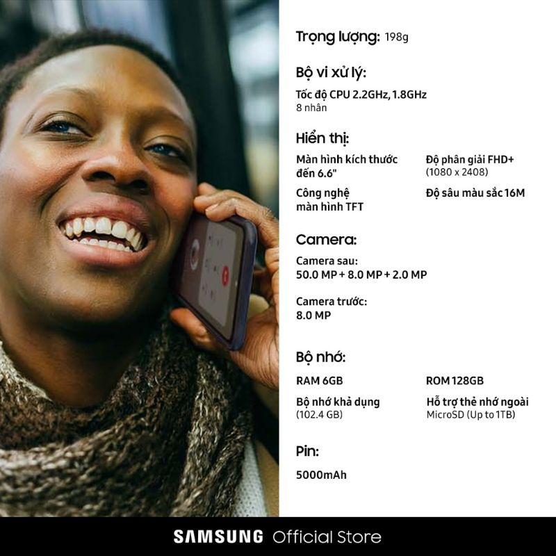 Điện thoại Samsung Galaxy M23 5G  - Hàng Chính Hãng