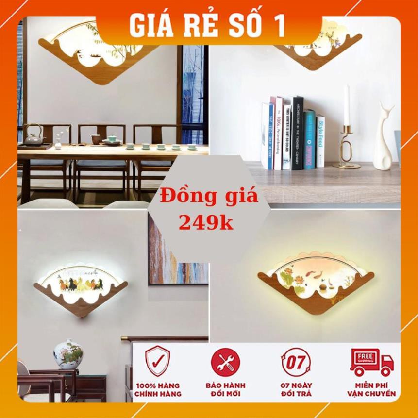 Giá Rẻ Số 1 ( Bảo hành 12 tháng) Đèn led treo tường, đèn gắn tường hình quạt trang trí phòng khách, cầu thang hiện đại