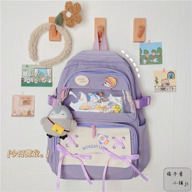 Balo ulzzang thời trang nam nữ đi học đi chơi dễ thương cute chống nước MIRIKA BL621