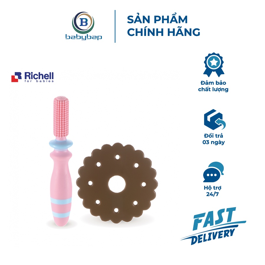 Bàn Chải Đánh Răng Bước 2 T.L.I Richell Dành Cho Bé Từ 6 Tháng Tuổi