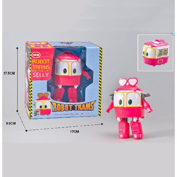 Robot Trains Transformation Anime Figures PVC RT Kay Alf Duke Train Car Robot Family Figure Toys for kids