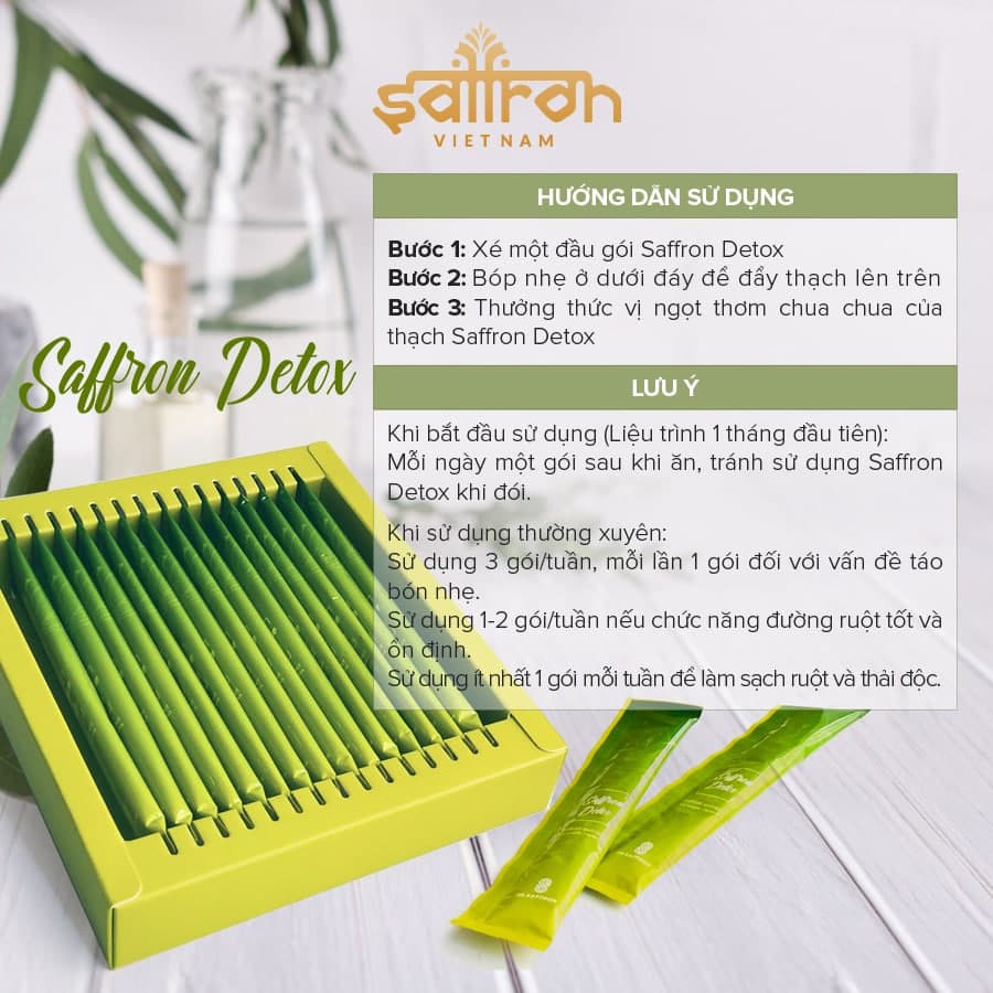 [Inbox Trả Giá] Thạch Detox giảm cân nhanh Saffron Detox