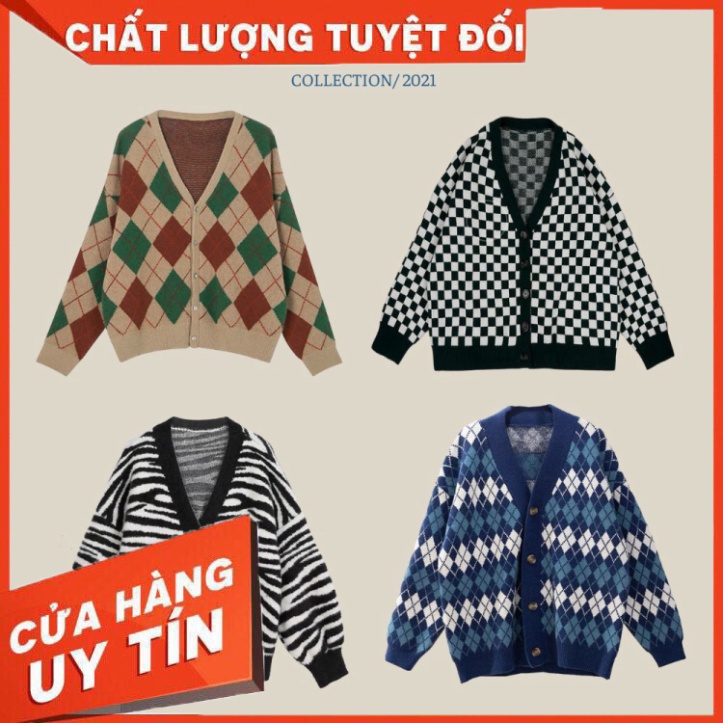 Áo cardigan len nữ JEANIE phong cách Hàn Quốc, BST Áo khoác len Ulzzang form dài rộng - HÀNG MỚI VỀ