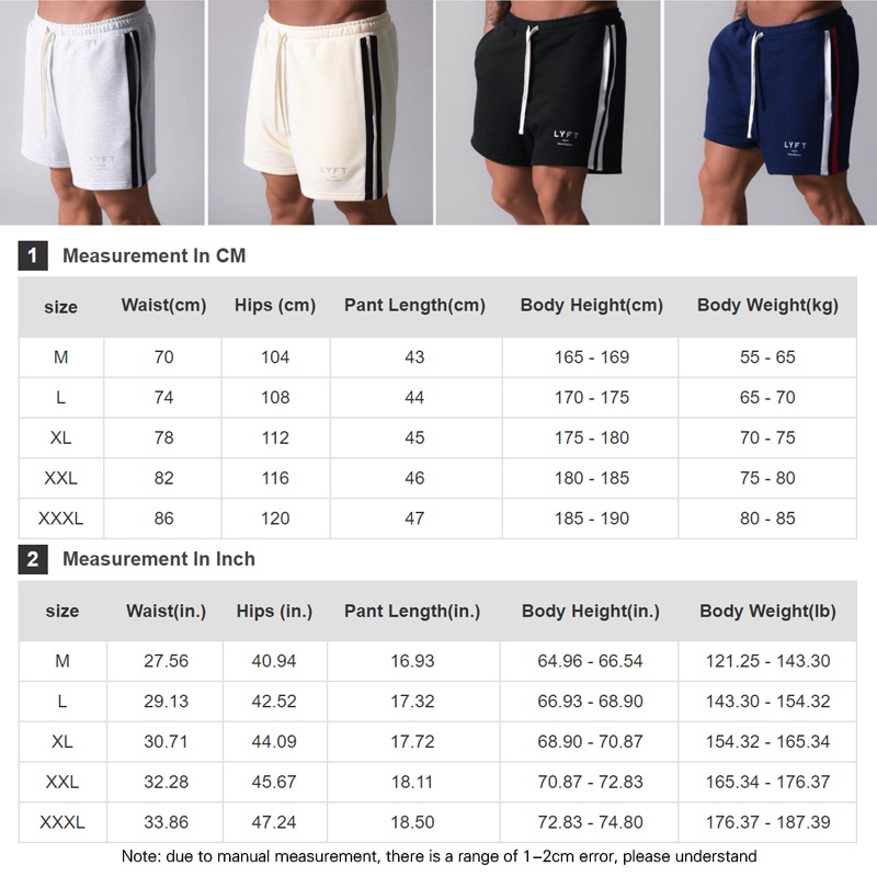 Quần Short Cotton Thể Thao Kẻ Sọc Thoải Mái Cho Nam Size M-3XL