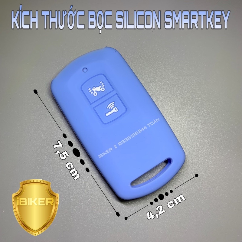 Bao smartkey silicon 2 nút AB, Air Blade, Vario, Click, Lead ..