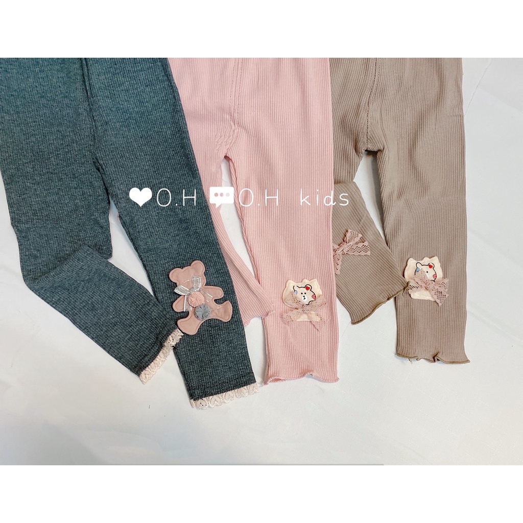 Quần legging tăm 100% cotton mềm mịn hàng loại 1 quần legging cho bé gái