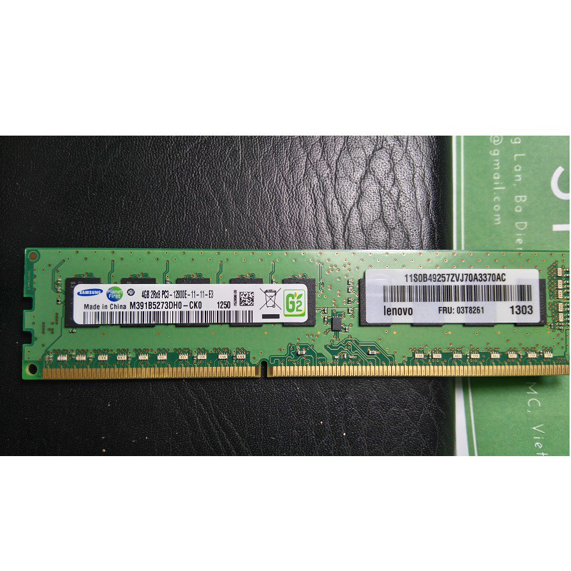 Ram ECC Unbuffered 8GB, 4GB DDR3 bus 12800E, 10600E và 8500E, ram zin siêu bên và ổn định, bảo hành 1 năm