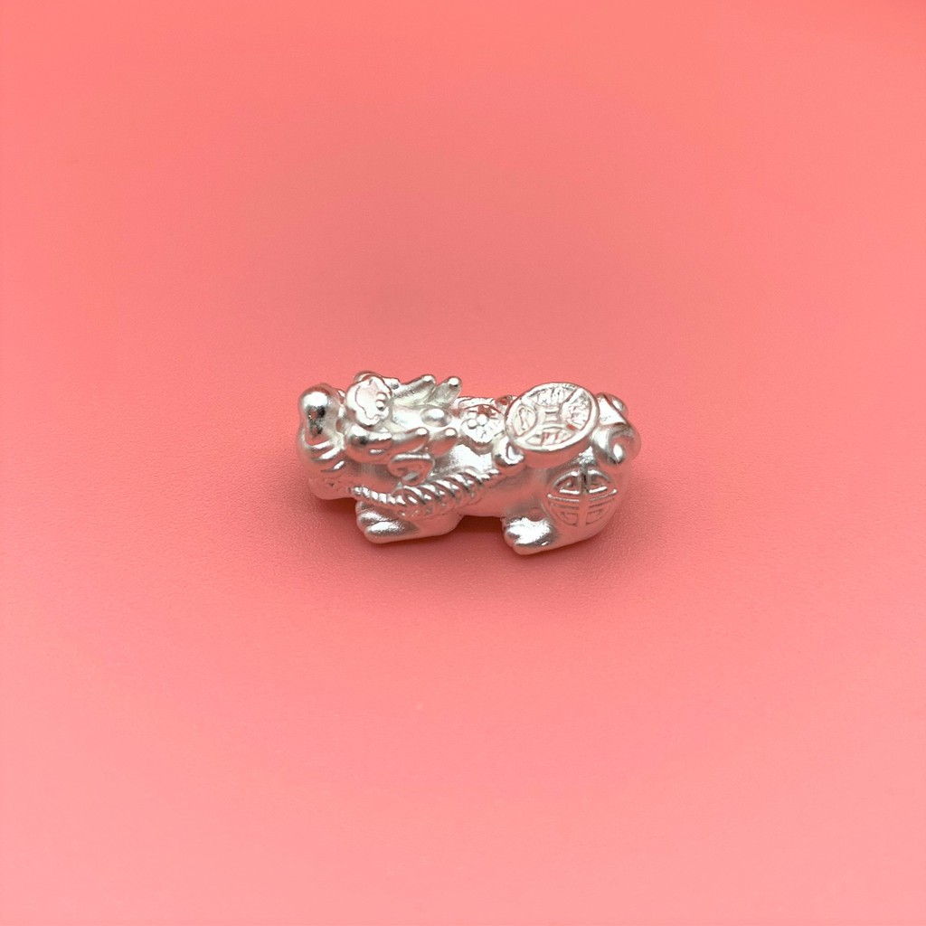 Charm tỳ hưu bạc 999 cầu tài lộc dùng để mix vòng tay - Charm Bạc 925 - Mã CB125
