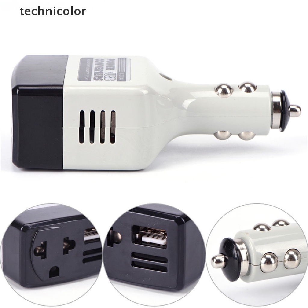 Cục Sạc Di Động Chuyển Đổi DC 12V Sang AC 220V Với Cổng USB TYG