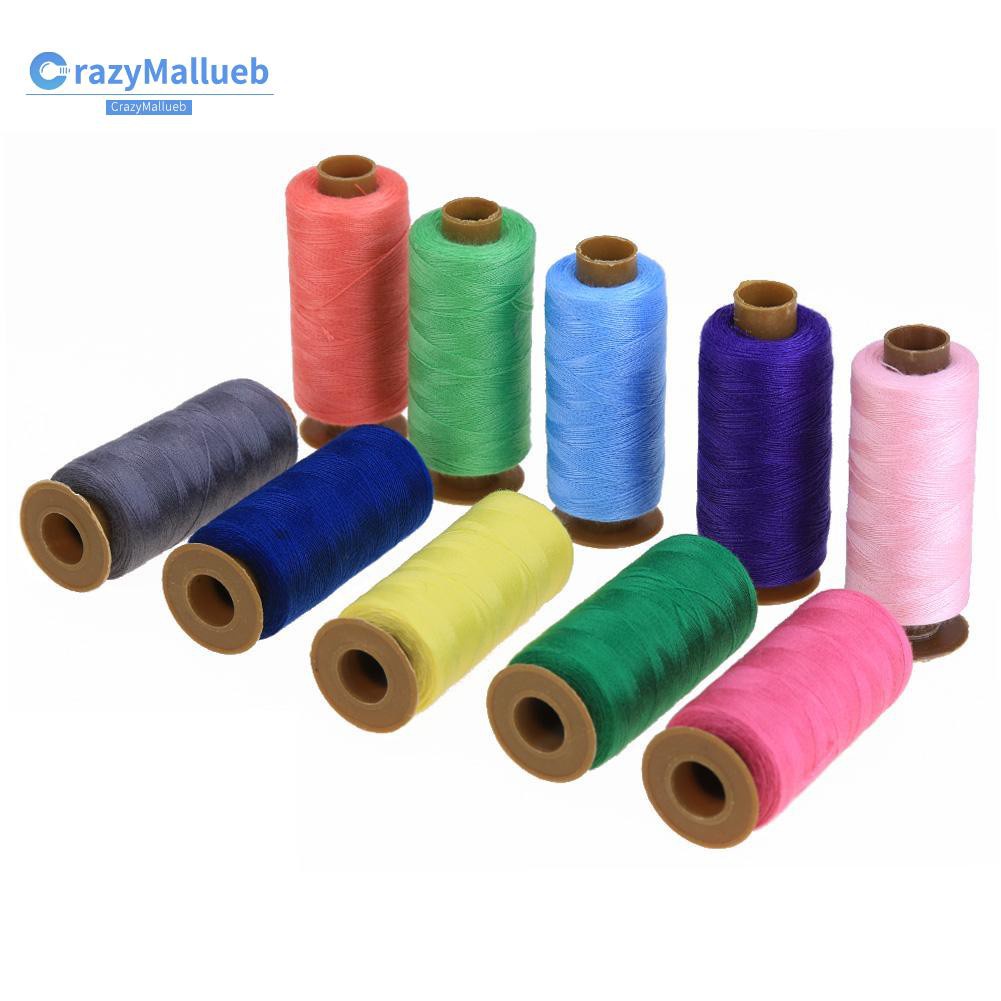 Cuộn 24 Cuộn Dây Cotton 500 Yard Nhiều Màu Mới