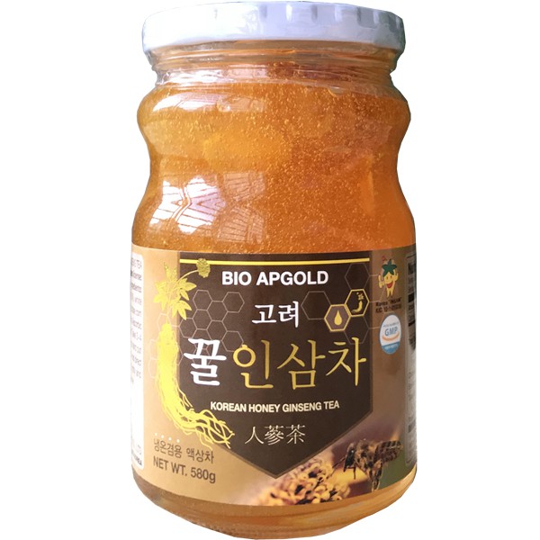 Sâm tươi thái lát ngâm mật ong Bio ApGold Hàn Quốc Mẫu Mới (580g) date tháng 2 2023 | BigBuy360 - bigbuy360.vn