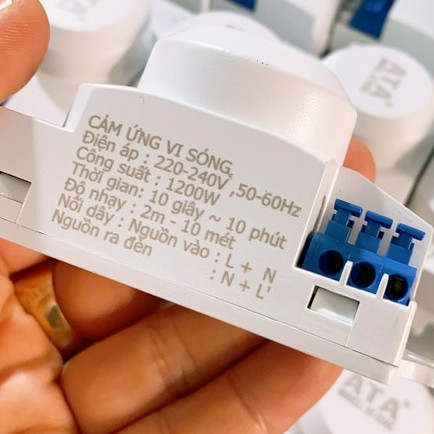 Cảm biến chuyển động vi sóng rada siêu nhạy ATA At-036C,Chính hãng BH12 tháng