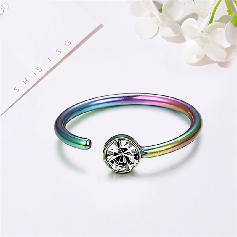 Khuyên Mũi Hình Chữ C Đính Đá Pha Lê Nhập Khẩu Hàng Chất Lượng Cao 69Store Mã:K2TR05