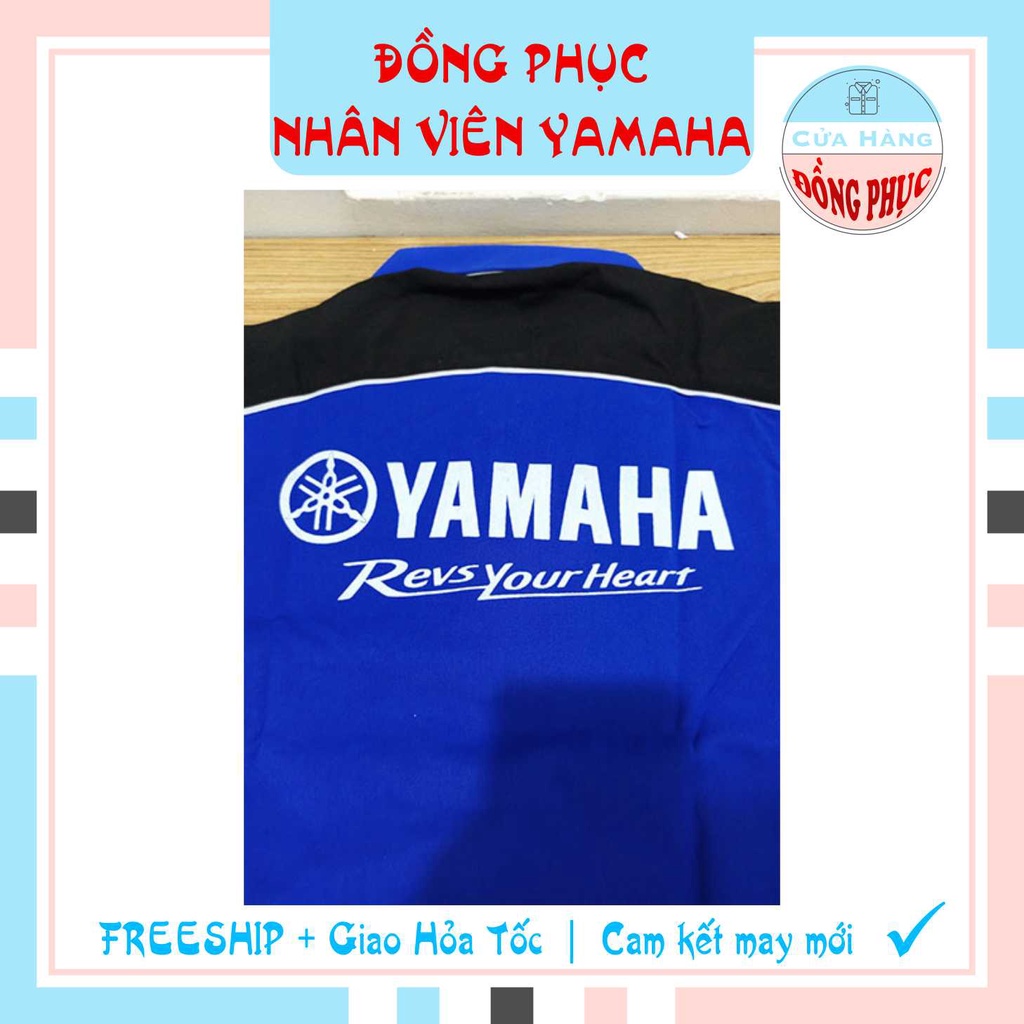 ĐỒNG PHỤC NHÂN VIÊN BÁN HÀNG YAMAHA NAM MỚI, ÁO SƠ MI BÁN HÀNG NAM YAMAHA, MẪU ĐÚNG CHUẨN YAMAHA!!