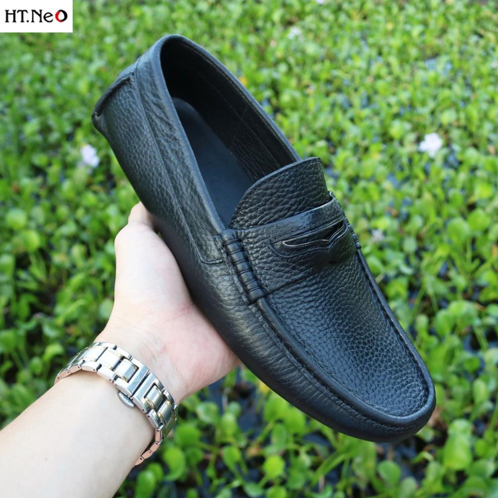 Giày lười da - giày mọi nam HT.NEO (7) da bò nguyên miếng siêu siêu mềm hàng thời trang siêu đẹp GM76 🍁