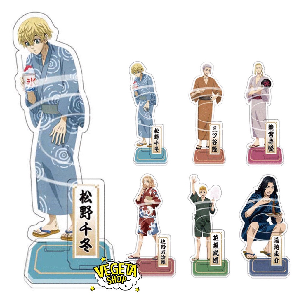 Mô Hình Tượng Standee Acrylic Mica 2 mặt - Tokyo Revengers - Takemichi Mikey Draken Baji Kazutora Mitsuya Chifuyu Hinata