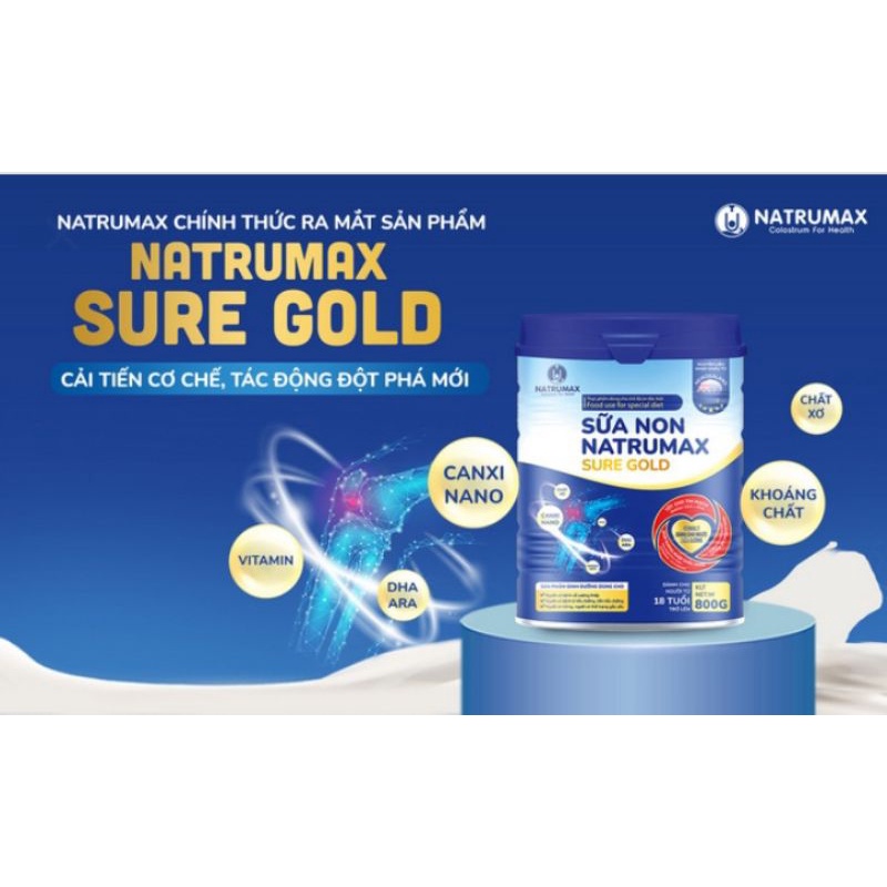 Mua Sữa non Natrumax Sure Gold 800g dành cho người từ 18t trở lên.(kèm ...