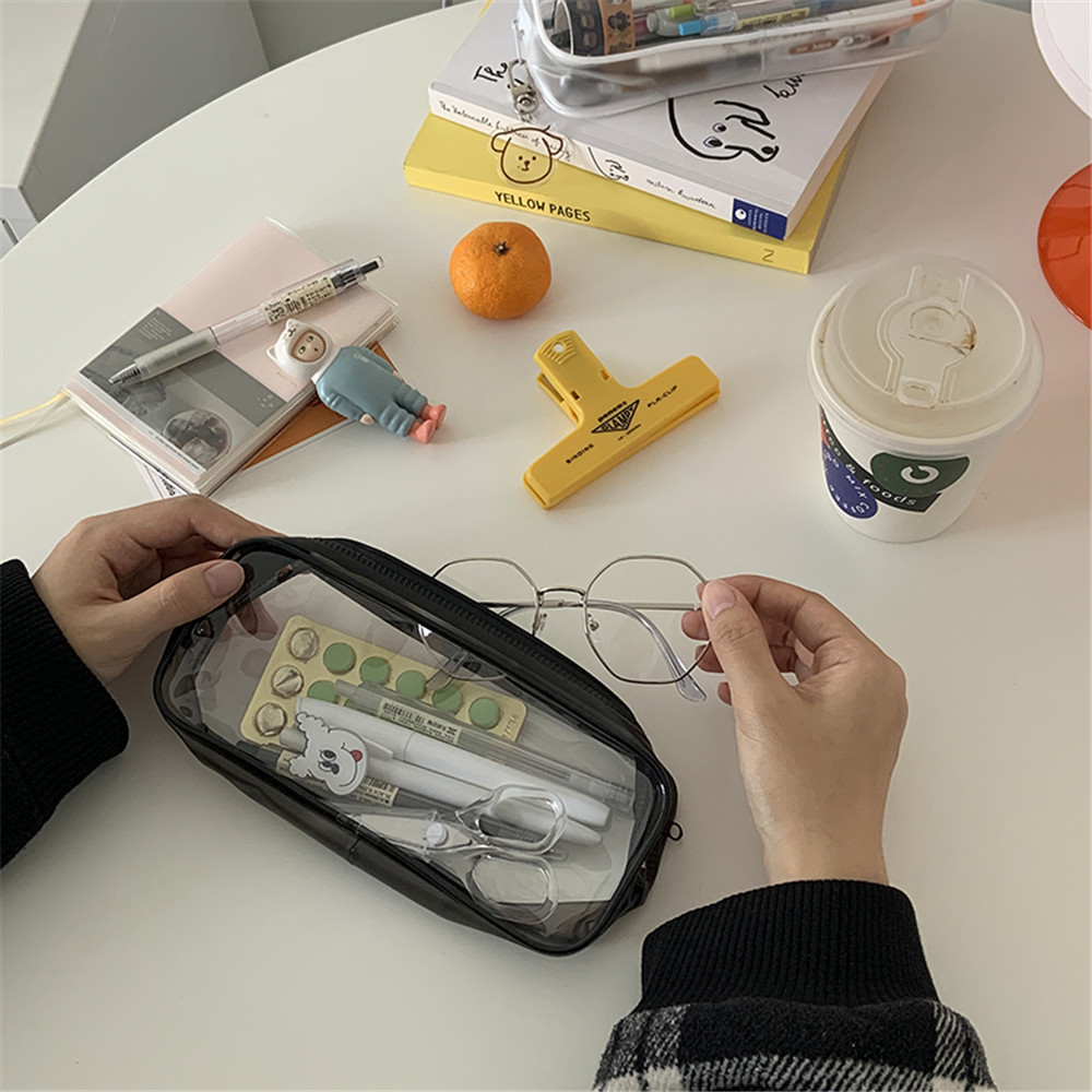 Túi Nhựa PVC Trong Suốt Đựng Bút Dễ Thương