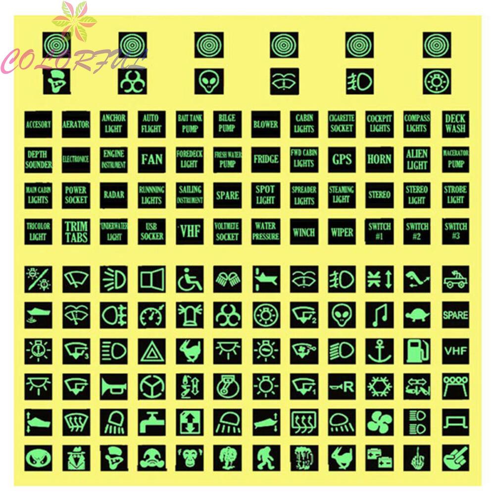 Bộ 132 Miếng Dán Sticker Trang Trí Bảng Công Tắc