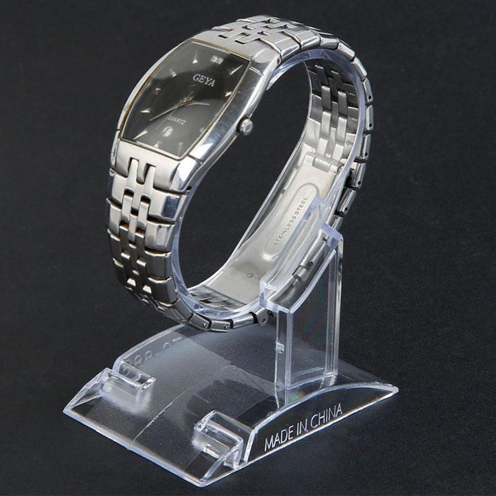 MOCHO Store Shop Wrist Plastic Wrist Watch Display Stand Rack Transparent 10pcs/lot Show Clear Retail/Multicolor