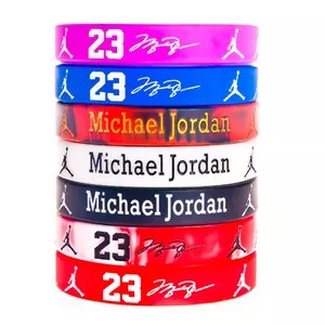 Vòng tay NBA silicone vòng tay bóng rổ cao su phản quang Michael Jordan Stephen Curry Lebron James Kyrie Irving ////////