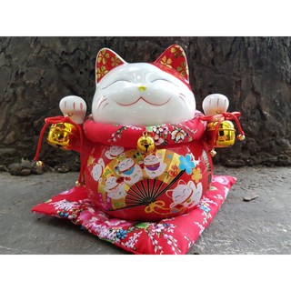 TƯỢNG MÈO THẦN TÀI MAY MẮN MANEKI NEKO 25CM