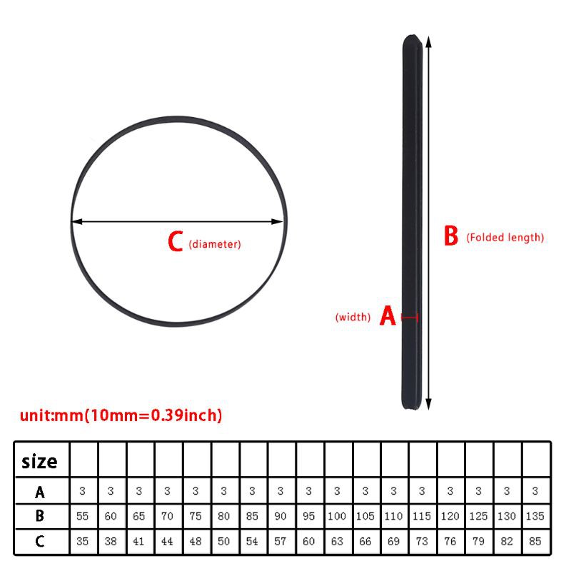Dây đai cao su bản dẹt 3mm thay thế cho máy hát đĩa than