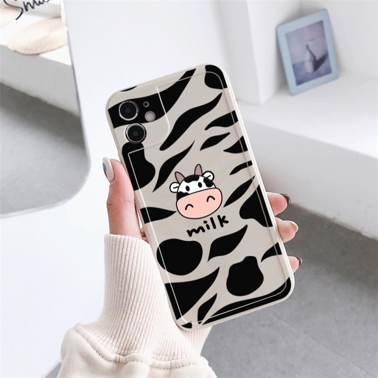 Ốp lưng iphone viền nổi bò sữa milk 5s/6/6plus/6s/6splus/7/7plus/8/8plus/x/xr/xs/11/12/pro/max/plus/promax - Awifi G3-7