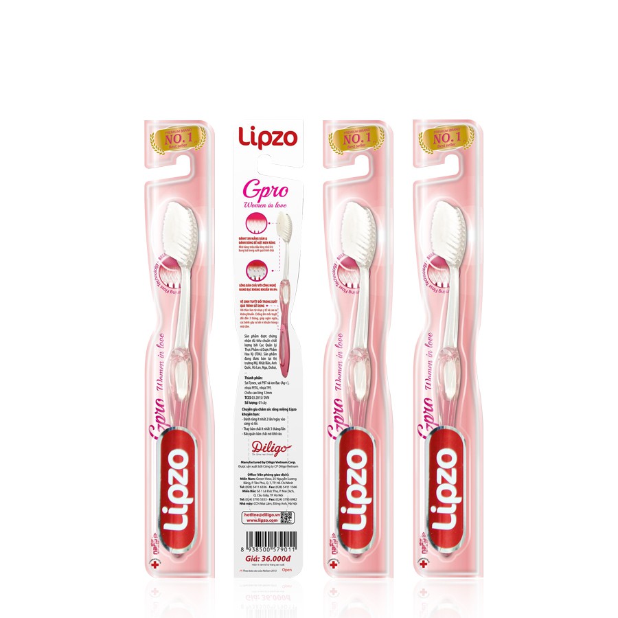 Bàn chải cho nữ Lipzo GPro
