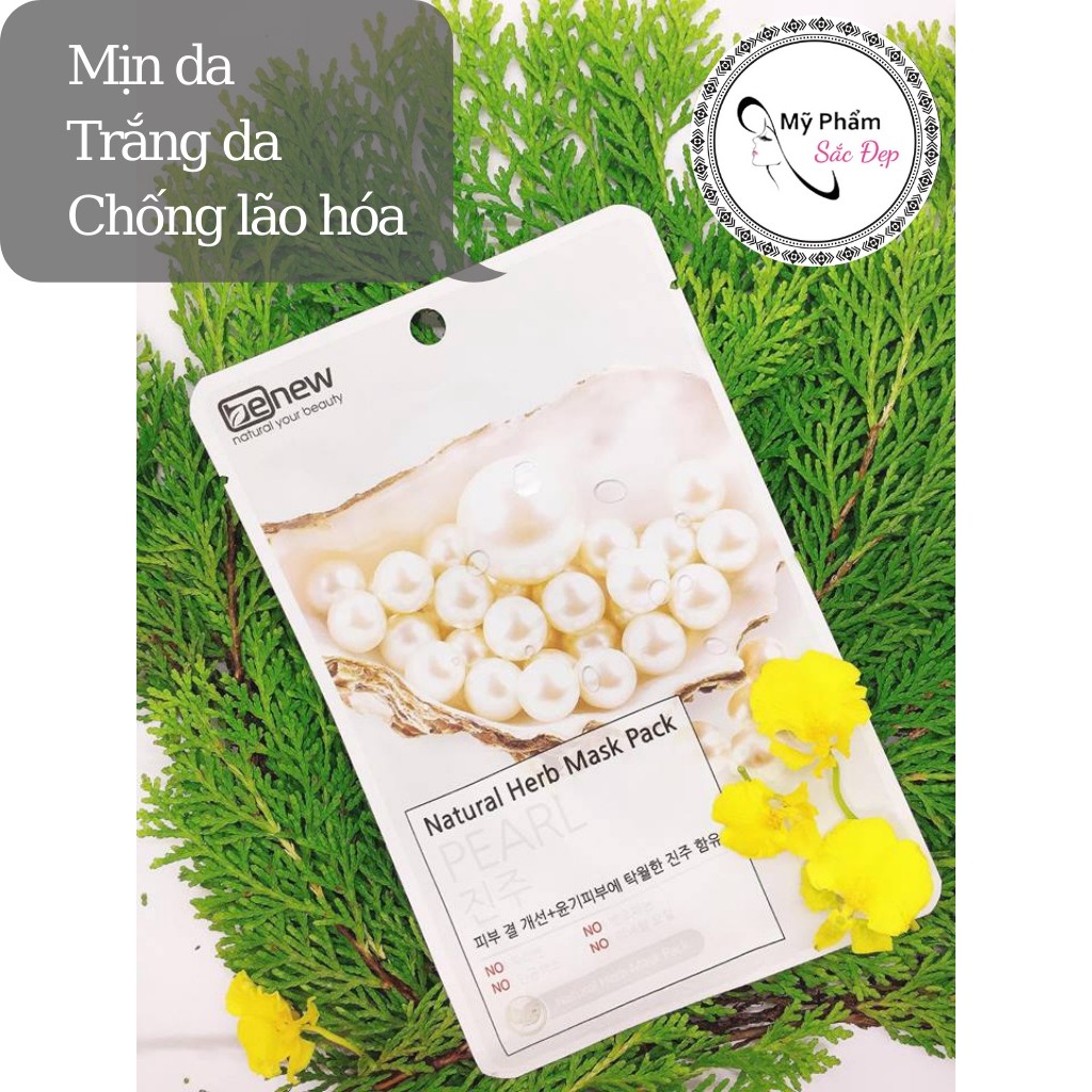 Mặt nạ 💖 Chính hãng 💖 6 vị Mặt nạ BENEW Natural Herb Mask Dưỡng ẩm trị mụn trắng da Hàn Quốc (22ml) | BigBuy360 - bigbuy360.vn