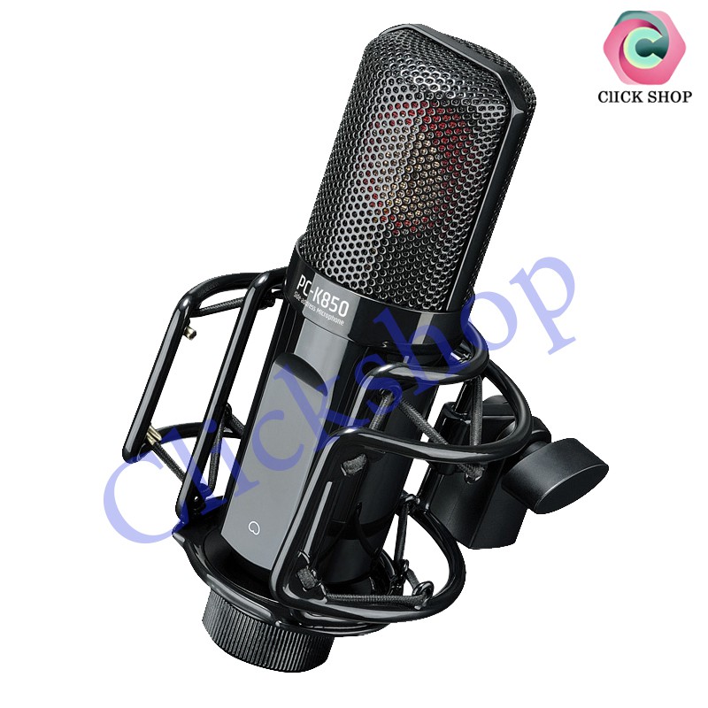 Mic thu âm cao cấp Takstar PC-K850 đi sound card icon upod pro chân đế màng lọc dây livestream MA2