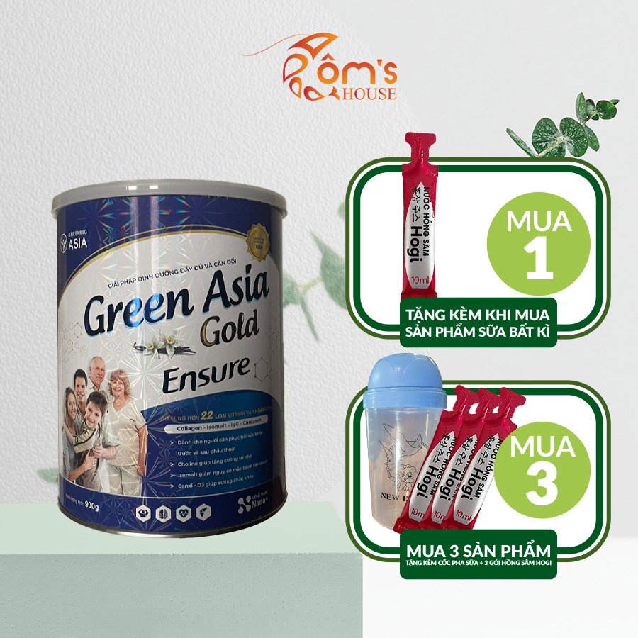 Sữa Green Asia Gold Ensure 900g dinh dưỡng và phục hồi