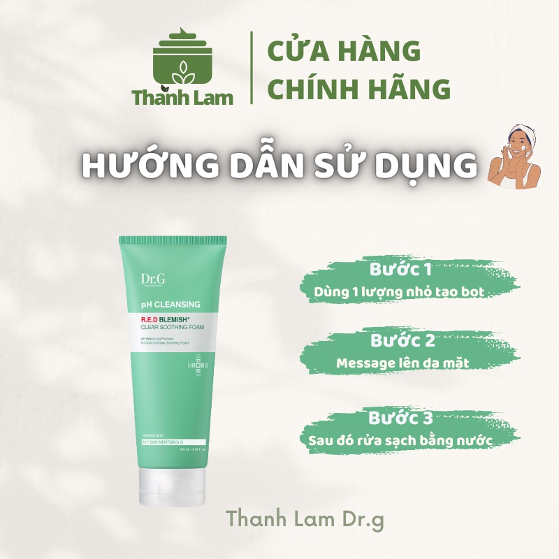 Sữa rửa mặt cho da mụn R.E.D blemish Clear Soothing Foam 200ml