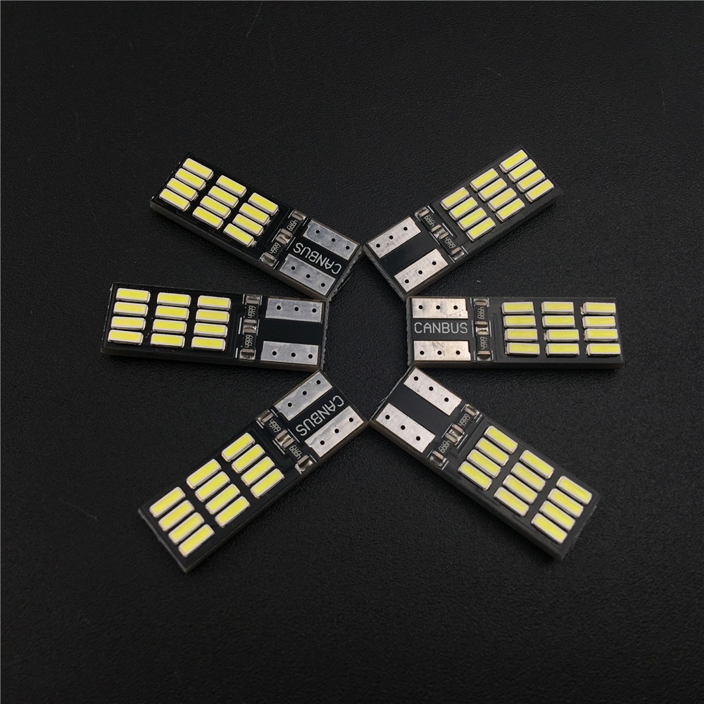 Đèn LED T10 194 W5W Canbus 24 SMD 4014 OBC 12V Chất Lượng Cao Cho Xe Hơi