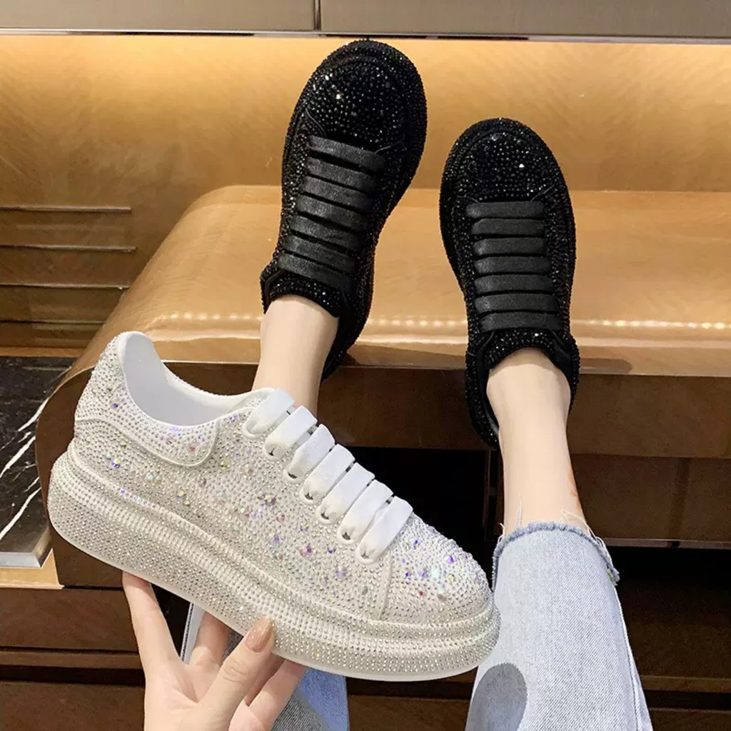 Giày MCQ Đính Đá Nam Nữ Hot 2021 Fullbox | BigBuy360 - bigbuy360.vn