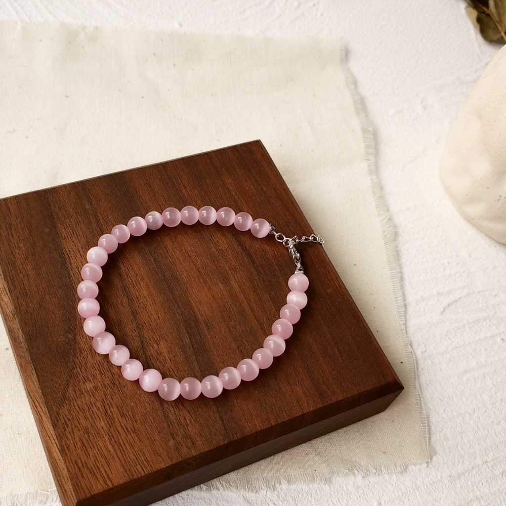 Vòng đeo tay Nữ Thiết kế ban đầu Thiết kế ban đầu Nữ tính Màu Hồng Trắng Đơn giản Làm bằng tay đẹp VT-113