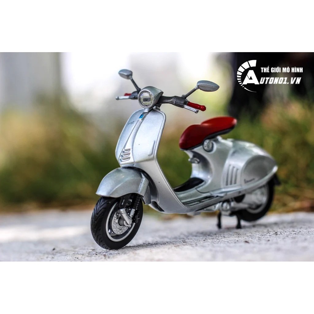 MÔ HÌNH XE VESPA 946 2014 SILVER 1:18 WELLY 7171G