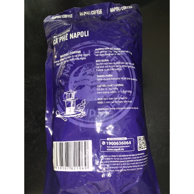 Cà phê sạch Napoli - Cà phê số 2 ( Hạt Robusta và Arabica )