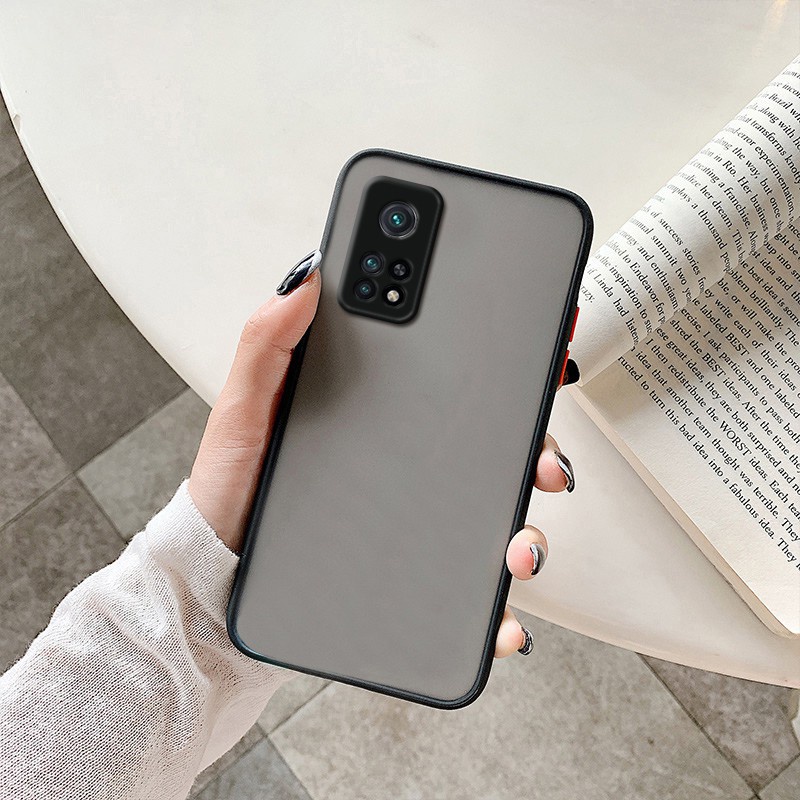 Ốp điện thoại mặt nhám chống sốc cho Xiaomi Mi 12T 12 12X 11 Lite 11T 10T Pro Note 10 Lite Ultra 5G