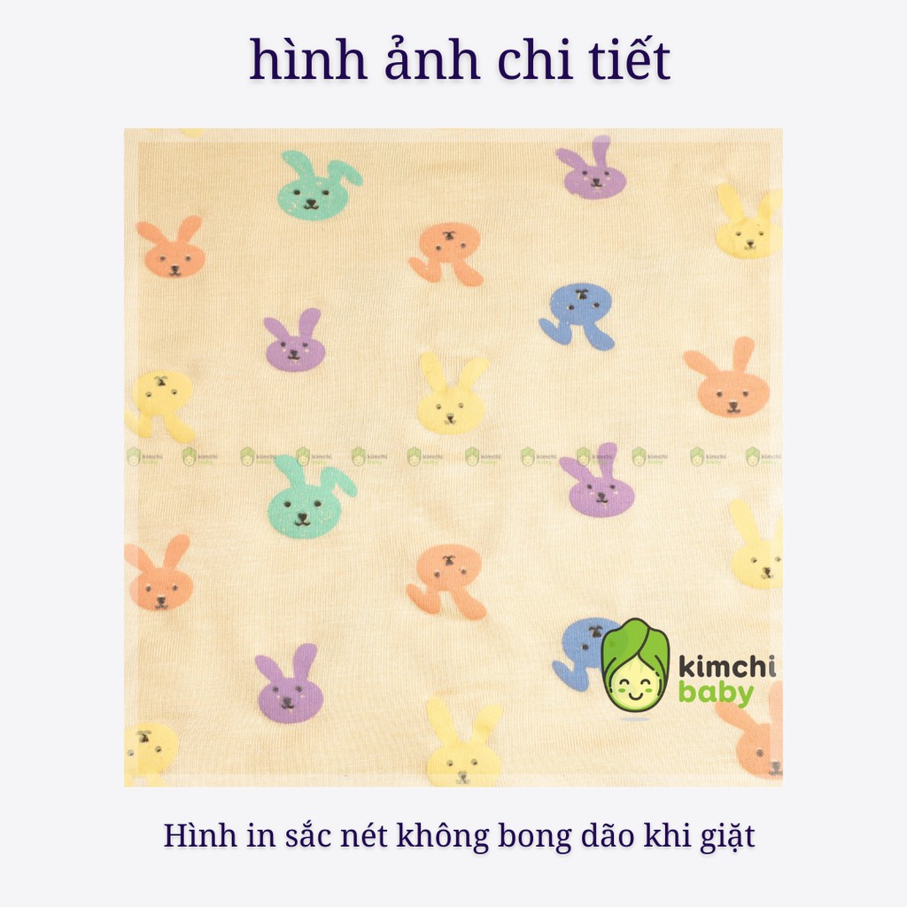 Đồ Bộ Bé Gái, Bé Trai Minky Mom Vải Thun Lạnh Họa Tiết Tai Thỏ Dễ Thương, Bộ Cộc Tay Cho Bé Mặc Nhà Mùa Hè MKM2136