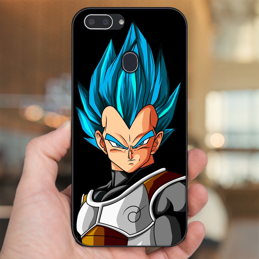 Ốp lưng Realme 2 viền đen in hình Vegeta Dragon Ball