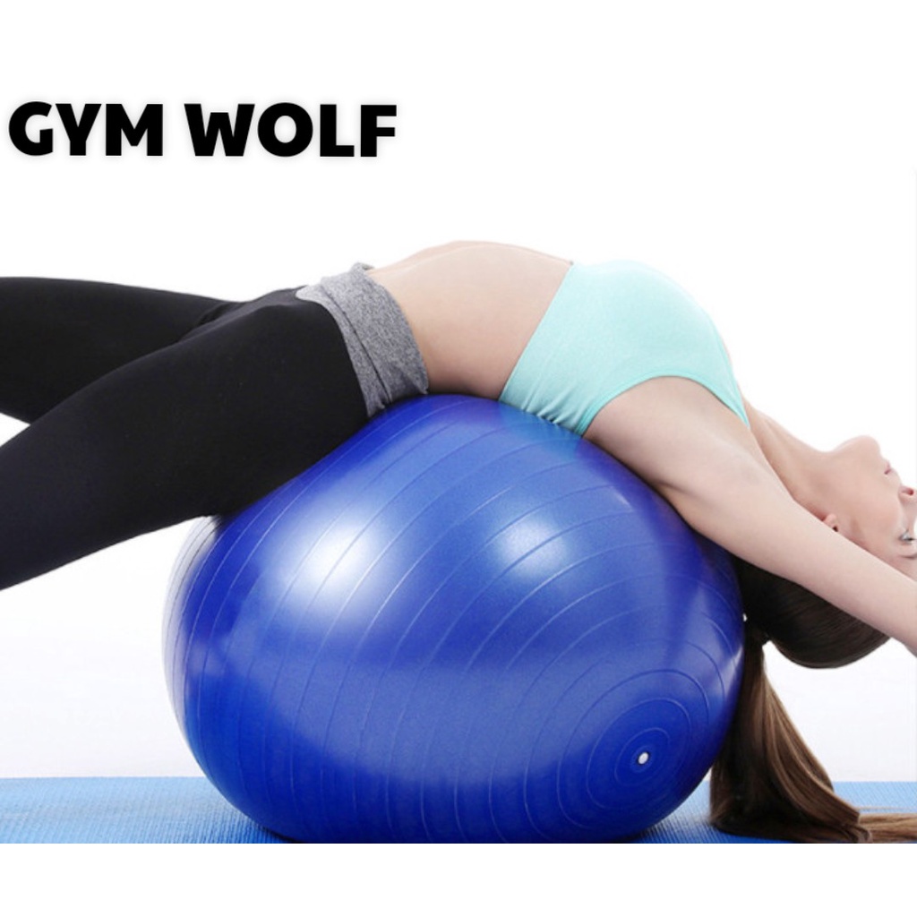 Bóng Tập Gym, Yoga Cao Cấp Hỗ Trợ Tăng Cường Dẻo Dai, Dày 2mm (Tặng Kèm Bộ Thổi)