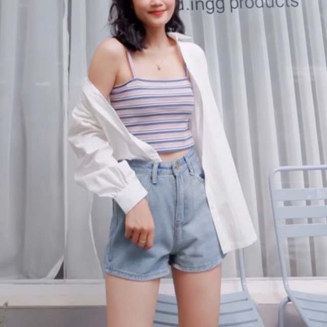 Sibling House - Áo hai dây cotton dáng ôm đủ màu Sib