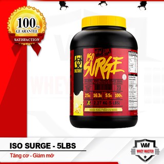 Sữa Tăng Cơ whey isolate Mutant Iso surge 5 Lbs (2.34kg)