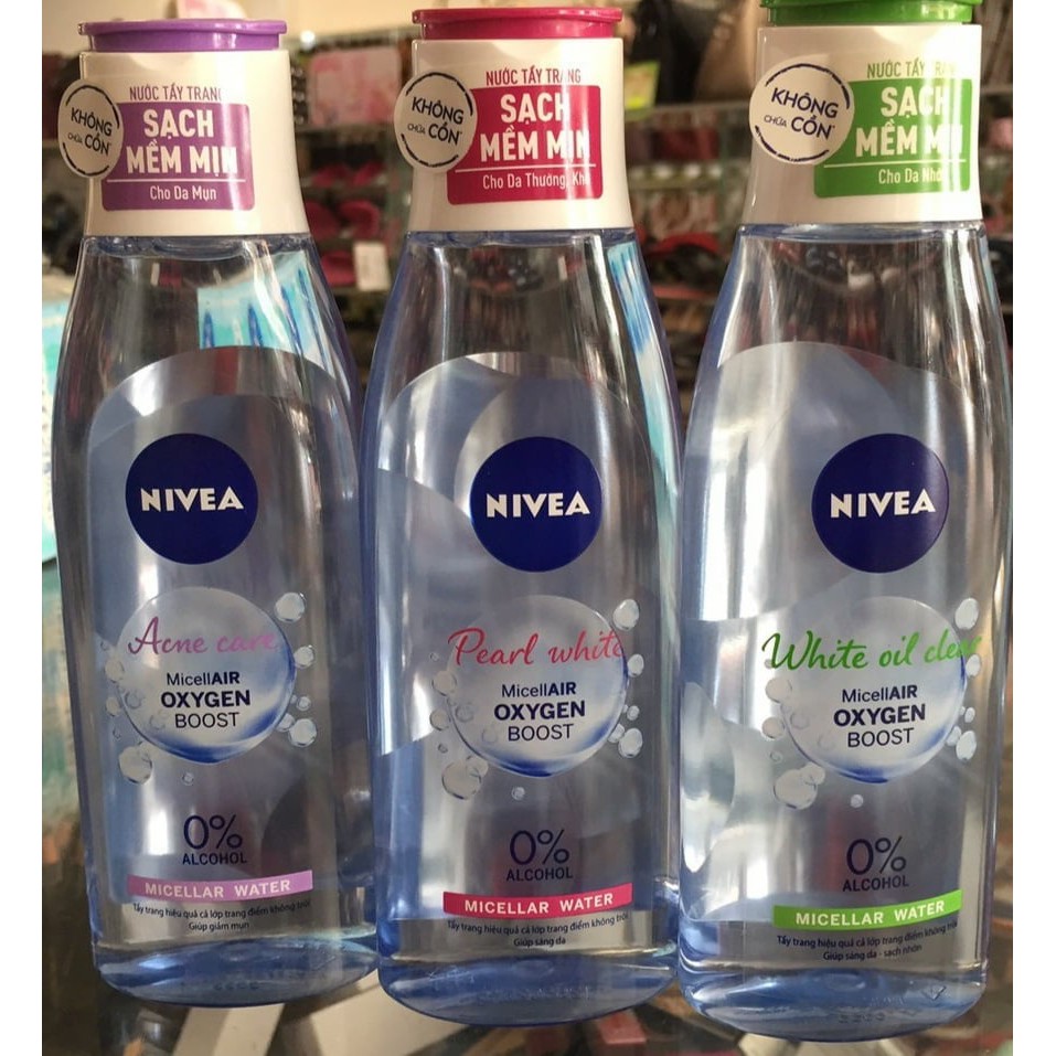 Nước Tẩy Trang Nivea Acne Care Make Up Clear Micellar Water (200ml)