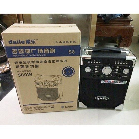 Loa Bluetooth Karaoke Daile S8 Xách Tay - Q8