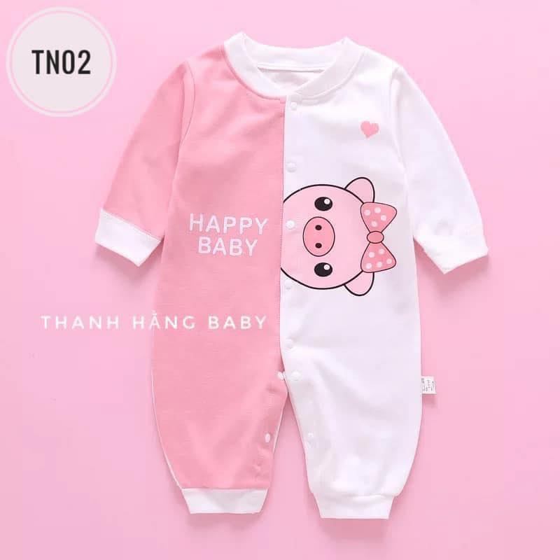 Body Cho Bé, Bộ Body Dài Tay Thu Đông Bé  Trai Bé Gái Thanh Hằng Baby Từ 3 Đến 13 Kg