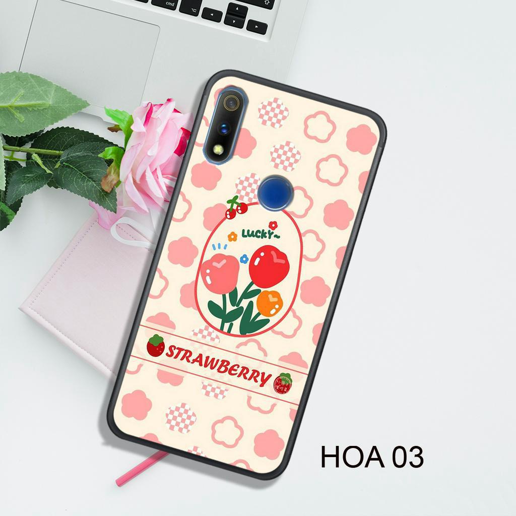 Ốp Lưng  OPPO REALME 3- REALME C3 - REALME 3 PRO - REALME 7 - REALME 7 PRO - REALME 7i, In Hình HOA, Màu Sắc Bắt Mắt.